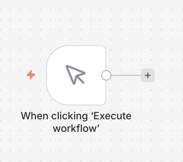 Trigger manually node