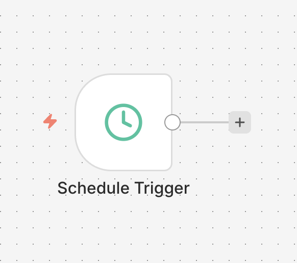 On a schedule node